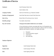 12 Free Sample Employment Certificate Templates Printable