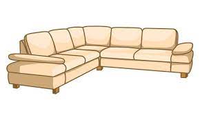L Shape Sofa Vector Art Icons And