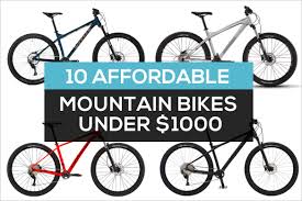 10 Affordable Mountain Bikes Priced Under 1000 That Are