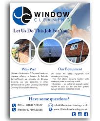 Modern Elegant Window Cleaning Flyer Design For Jg Window