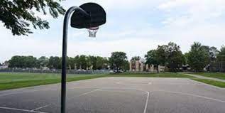 outdoor basketball courts in