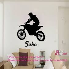 Motorcycle Wall Art Personalised Name