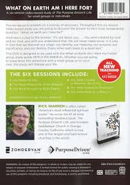 Study guide by rick warren paperback s$4.16. What On Earth Am I Here For A Dvd Study Six Sessions On The Purpose Driven Life Expanded Edition Rick Warren 9780310696193 Christianbook Com