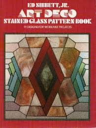 art deco stained glass pattern book