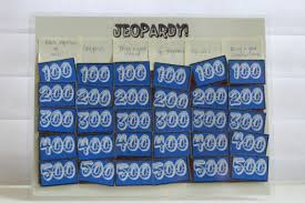 make your own jeopardy board playing