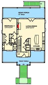 4 Bedroom Beach Style House Floor Plan