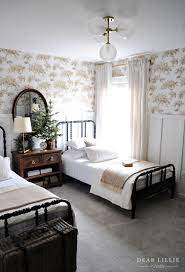 our guest bedroom with twin beds and