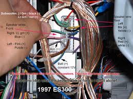 Wiring diagrams and miscellaneous repair. 97 99 Es300 Wiring For Factory Amp Clublexus Lexus Forum Discussion