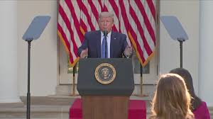 Joe biden addressed the nation saturday night after his historic election to the presidency. Trump Threatens To Send Military To Stop Violence In Us Cities Wusa9 Com