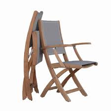 Teak Sling Folding Chair