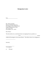 Example Of Resignation Letter Teaching Sample Acceptance