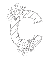 alphabet coloring page with fl