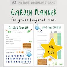 Garden Planner For Kids Garden Journal