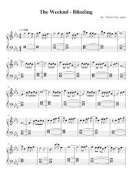 Blinding lights (5 strings bass)tab. The Weeknd Blinding Lights Sheet Music For Piano Solo Musescore Com