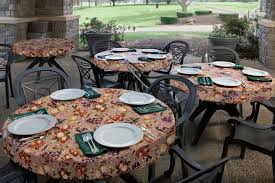 outdoor tablecloths are offered in