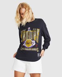 Rep the lakers and hit the hardcourt with this officially licensed nba shirt. Mitchell Ness Mitchell Ness Vintage Winner Takes All Los Angeles Lakers T Shirt Faded Black Westfield