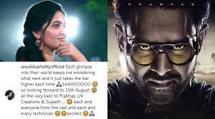 Since the baahubali star is not an active social media user, her fans were thrilled to see her fun side. Anushka Shetty Shares Comments On Prabhas Saaho Poster On Instagram Espicyfilms Com