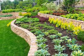 Landscaping Stone Borders Around Flower