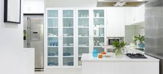 clear vs frosted glass cabinet doors