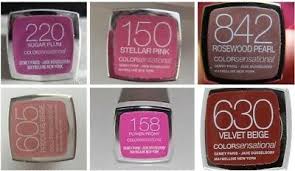 Maybelline Colour Sensational Lipsticks 12 Shades Available
