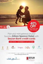 How to apply for a seylan bank freedom credit card to request a seylan bank freedom credit card, you must visit a branch near you, contact the bank by phone or send a text saying 'yes' to 2008888. Plan Your Next Gateway At Your Favourite Aitken Spence Hotel With Seylan Bank Credit Cards