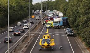 The a12 is open as usual from the hague to. Man Airlifted To Hospital With Serious Injuries After Crash With Lorry And Tree Uk News Express Co Uk