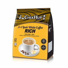 We pioneered the manufacturing of white coffee blended with rock sugar in 2000. Chek Hup 3 In 1 Ipoh White Coffee Rich 40g X 12s Bundle Of 2