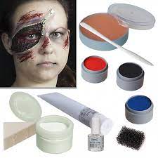 halloween makeup set zipper face zombie