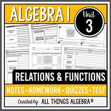 Functions Algebra 1 Curriculum Unit