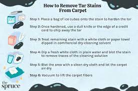 how to remove tar stains from carpet
