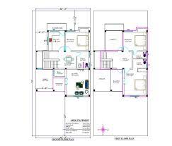 30x70 Ft House Cad Drawing Dwg