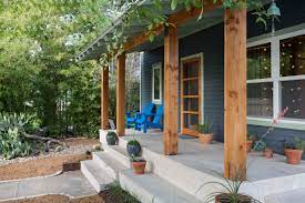 front porch with wood beams photos