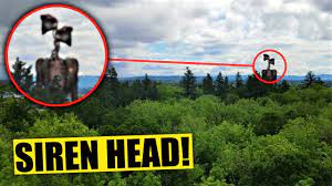 Real life siren head and light head!! My Drone Caught Siren Head In A Creepy Forest Real Life Siren Head Caught On Camera Youtube