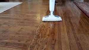 we used a steam mop on hardwood floors