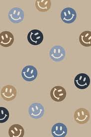 navy brown smiley face backgrounds