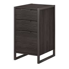 Construction is made of wood with small this file cabinet represents a classic, neutral style thanks to its wooden construction in a white finish. Atria 3 Drawer Assembled File Cabinet Charcoal Gray Kathy Ireland Home Target