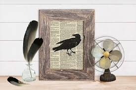halloween crow decor free printable