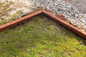 how to install landscape timber edging