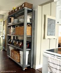 rolling kitchen pantry shelves