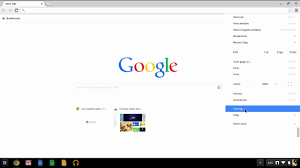 chromebooks how to set the home page