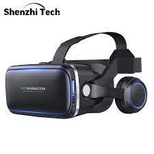 3D VR kulaklık Bluetooth sanal gerçeklik gözlükleri Google karton için TV  filmleri Video oyunları Smartphone|3D Glasses/ Virtual Reality Glasses