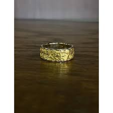 alaskan jewelry gold nugget band rm8mm