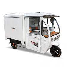 Electric delivery tricycle with closed cargo box , cargo tricycle with  cabin, MACHMALL