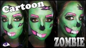 cartoon zombie halloween makeup