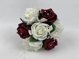 Maybe you would like to learn more about one of these? Small Artificial Wedding Flowers Bridesmaid Bouquet Posy Ivory