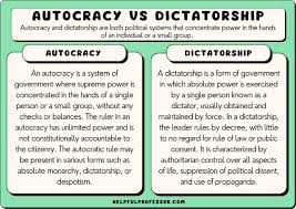 autocracy vs dictatorship similarities