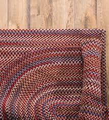 blue ridge wool braided oval rugs made
