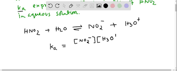 Chemical Equation And The Ka Expression