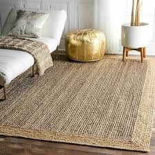 jute rug natural carpet mat rectangle