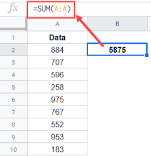how to sum a column in google sheets 5